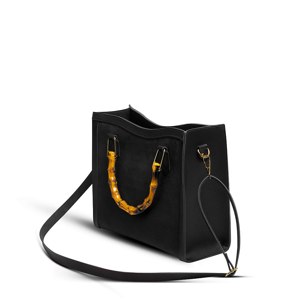 WOOD CRAFT SUEDE bag black