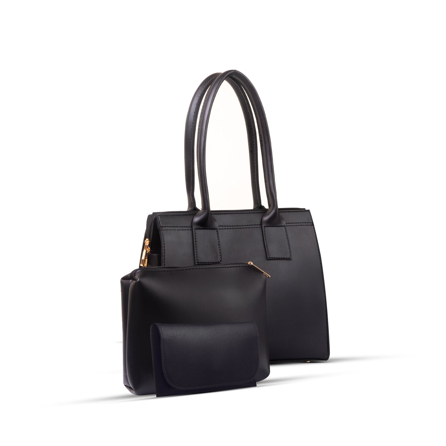 Vivan Black 3 Piece HandbBag