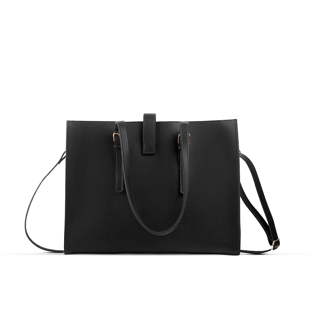 Blossom 3Pcs Black Tote Bagset