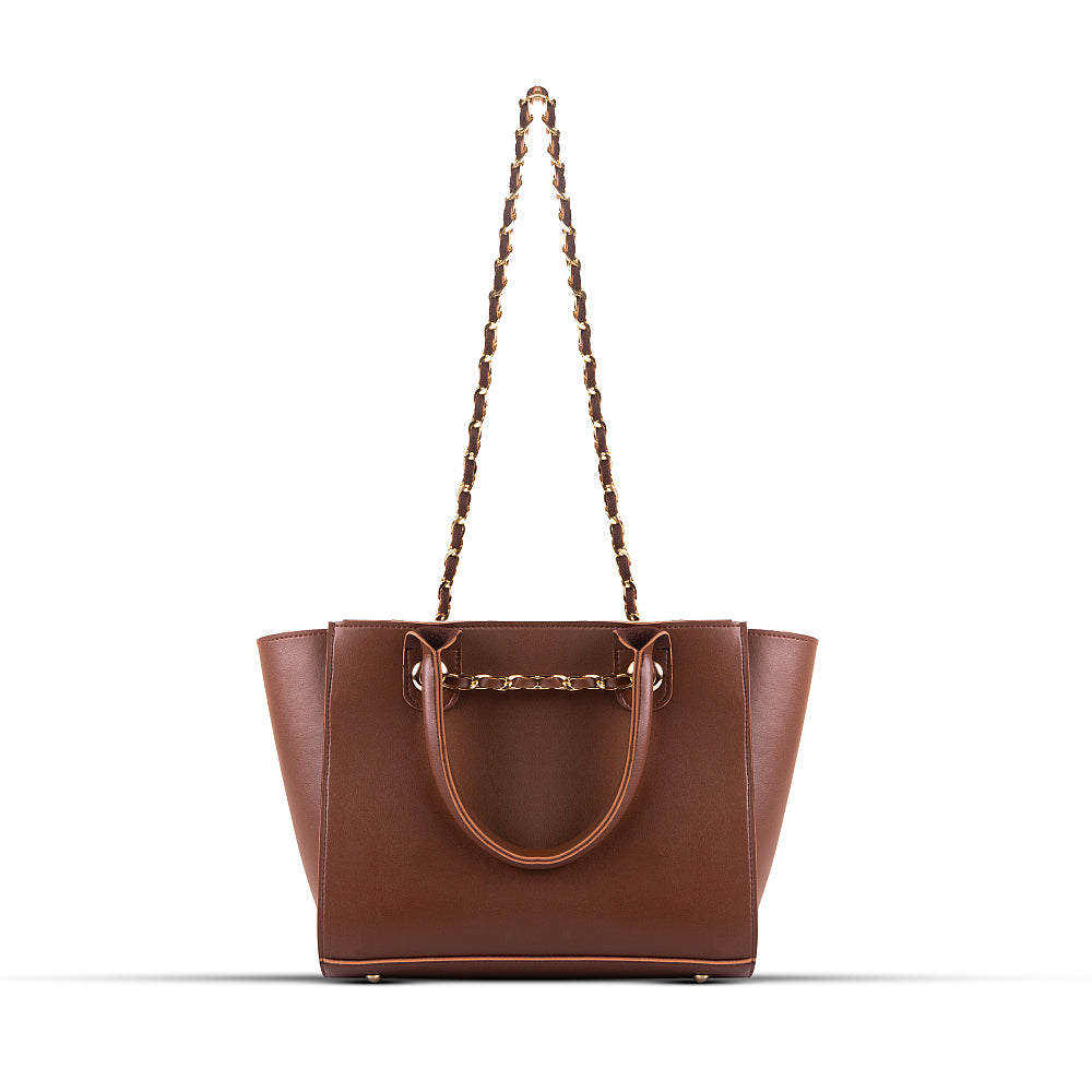 Plush Brown Handbag