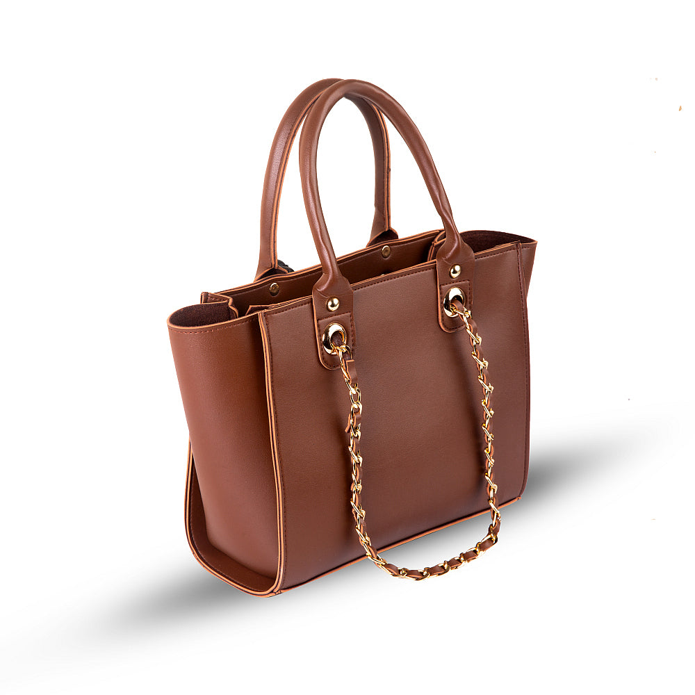 Plush Brown Handbag