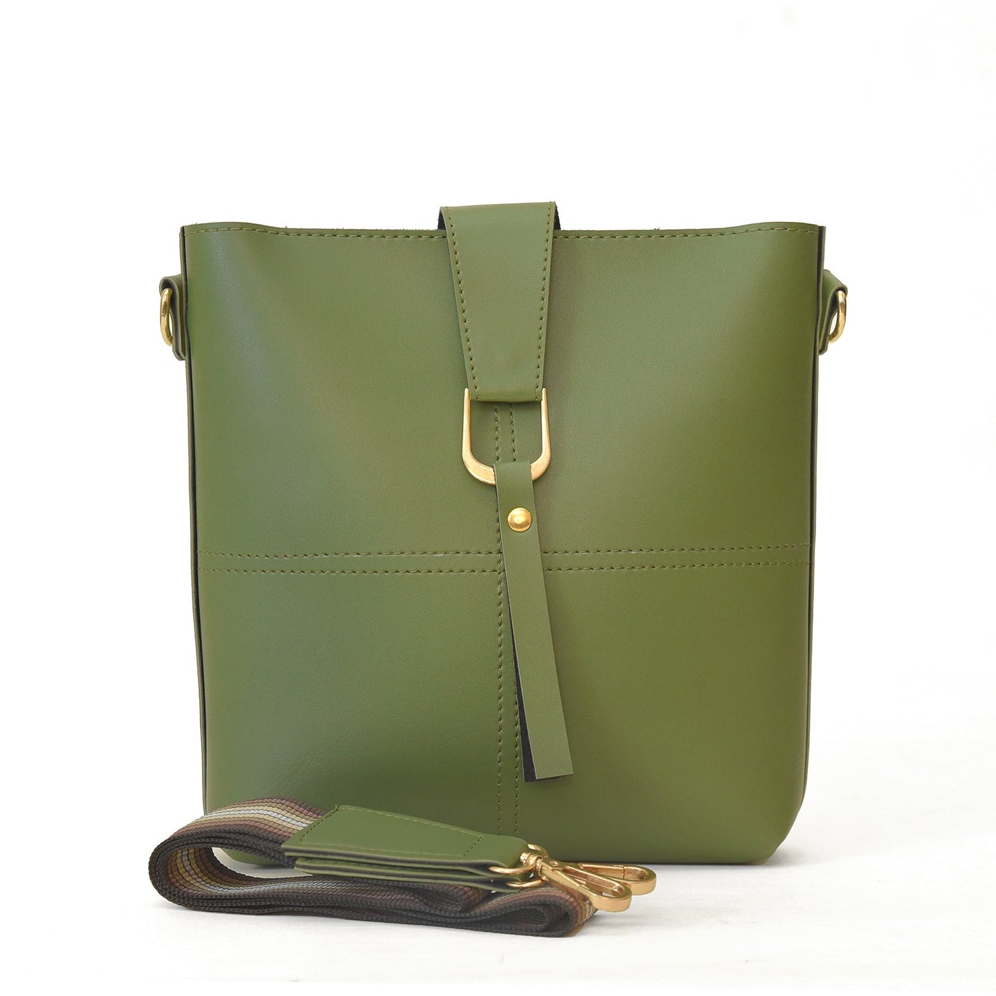 Bob Army Green Cross Body Bag