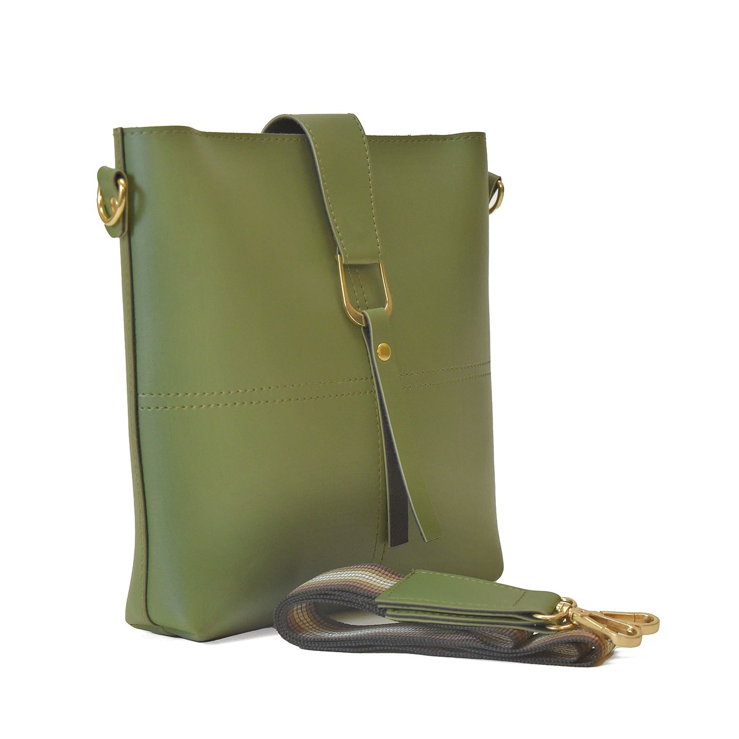 Bob Army Green Cross Body Bag