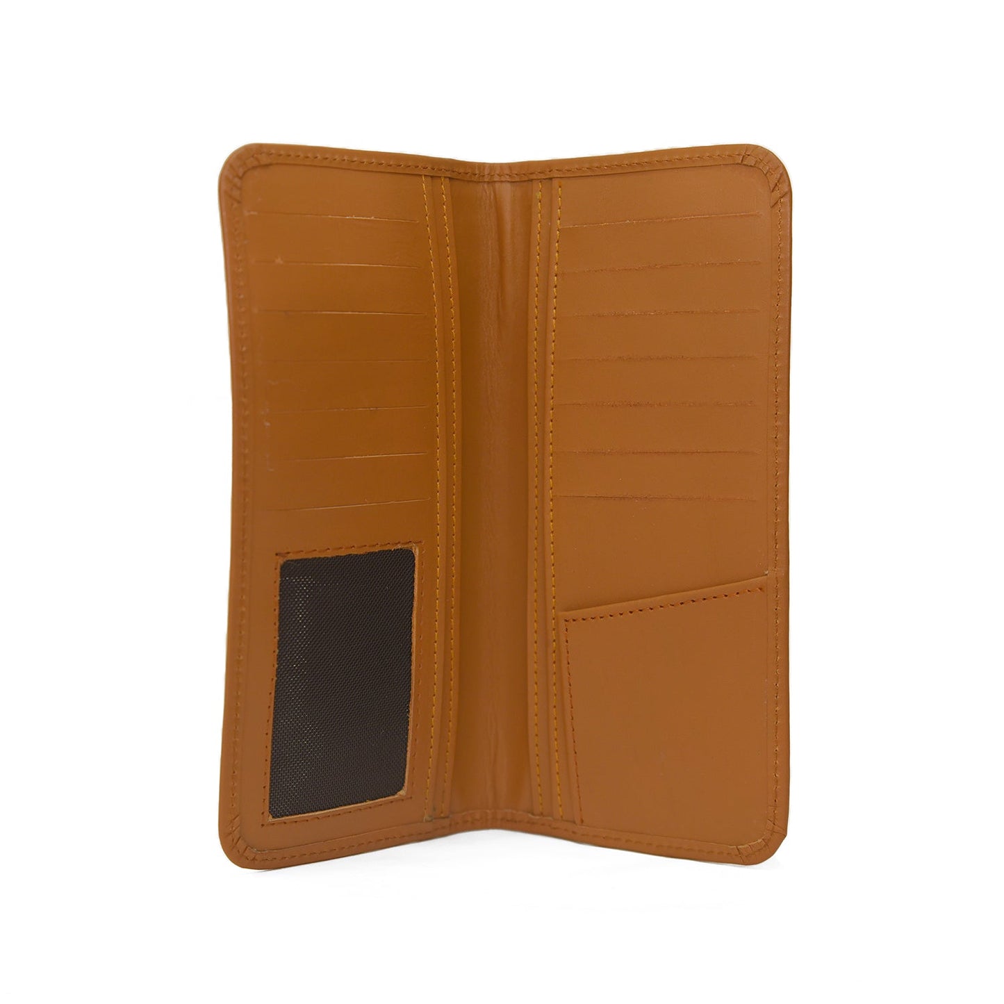 smart leather wallet brown
