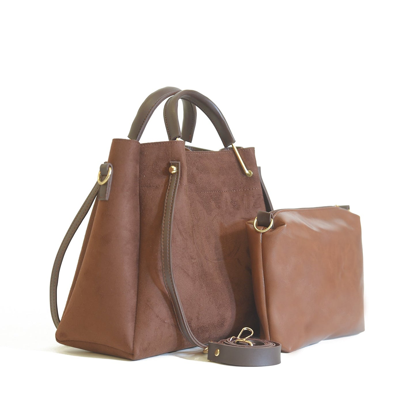 Georgia Suede Brown Bag