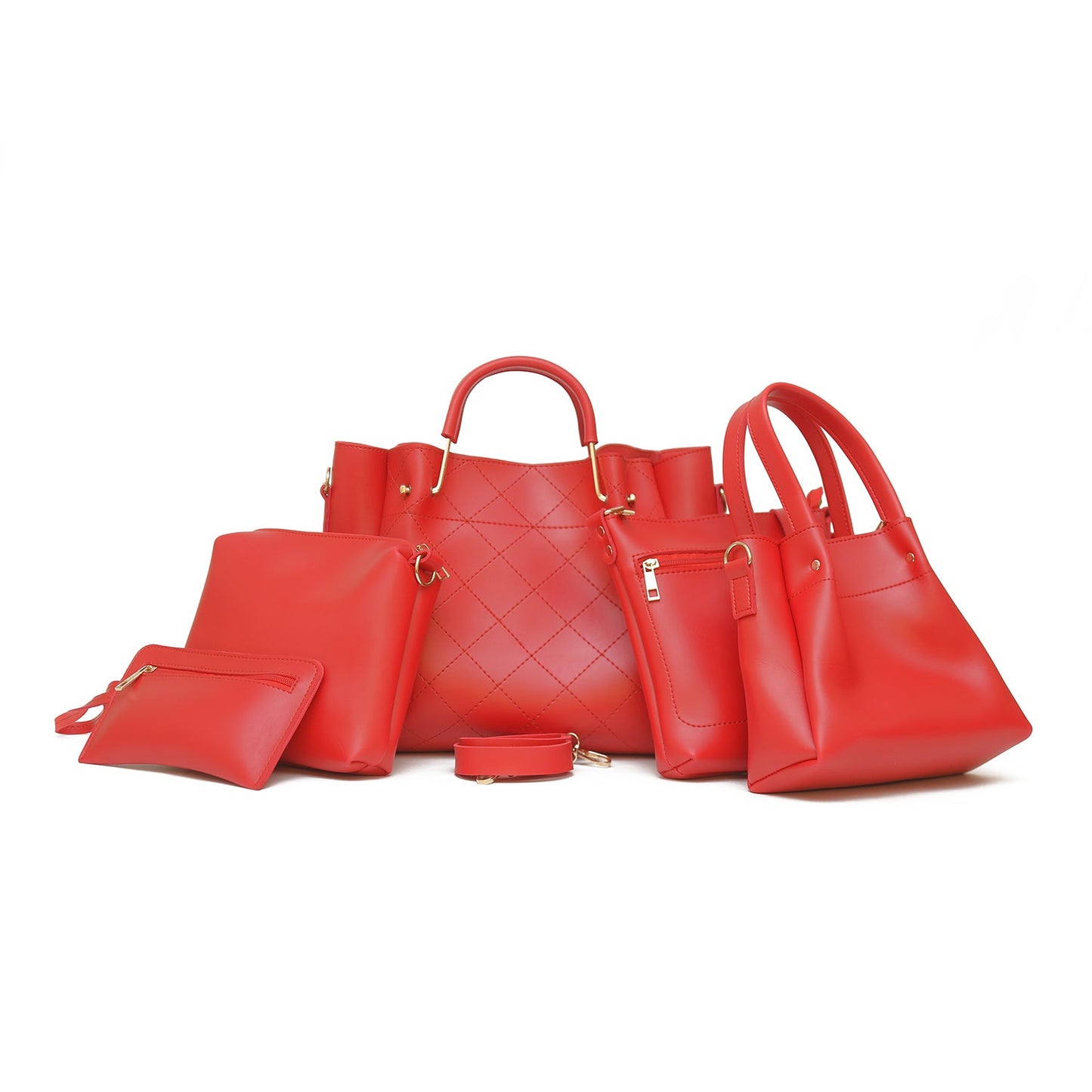 FABULOUS 5 PIECE RED BAG SET