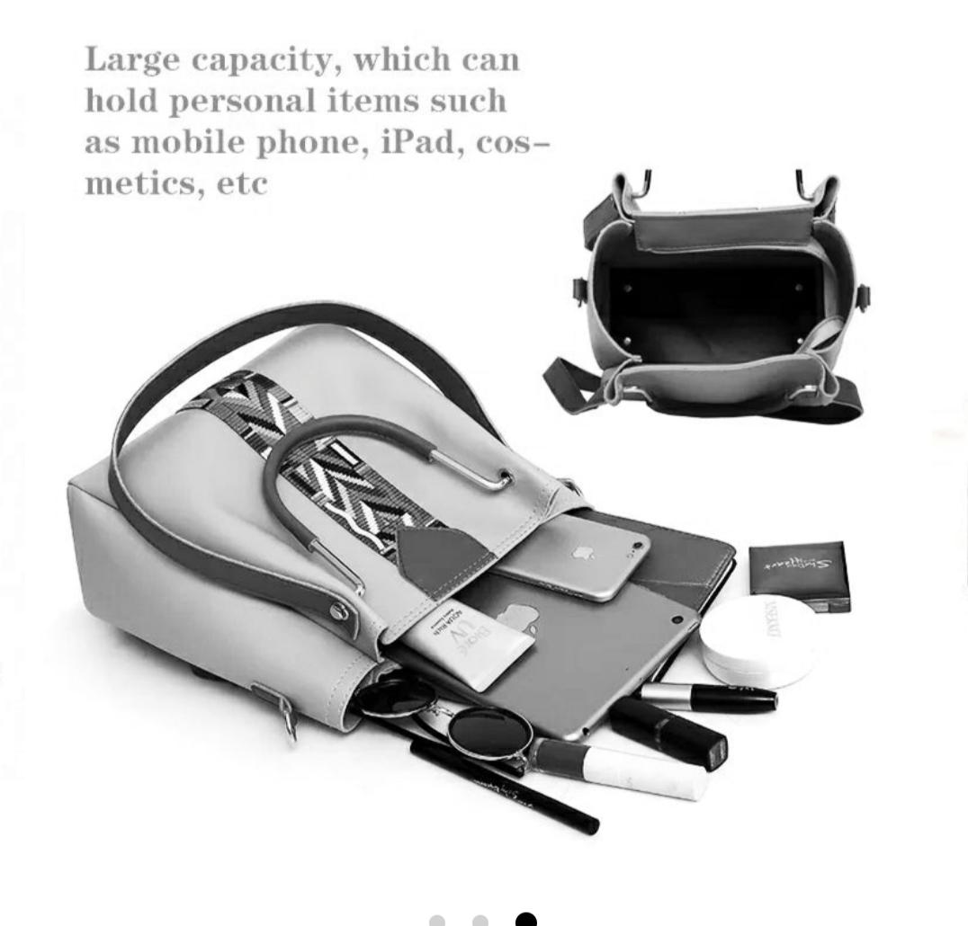 CAPRI 4 PIECE GREY HANDBAG