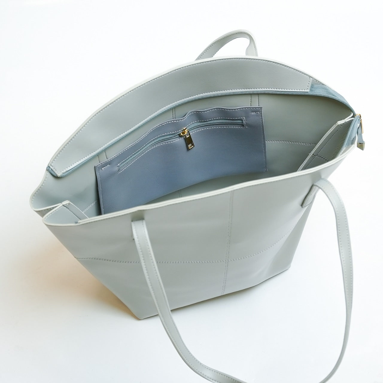 TOTE SHOULDER GREY BAG