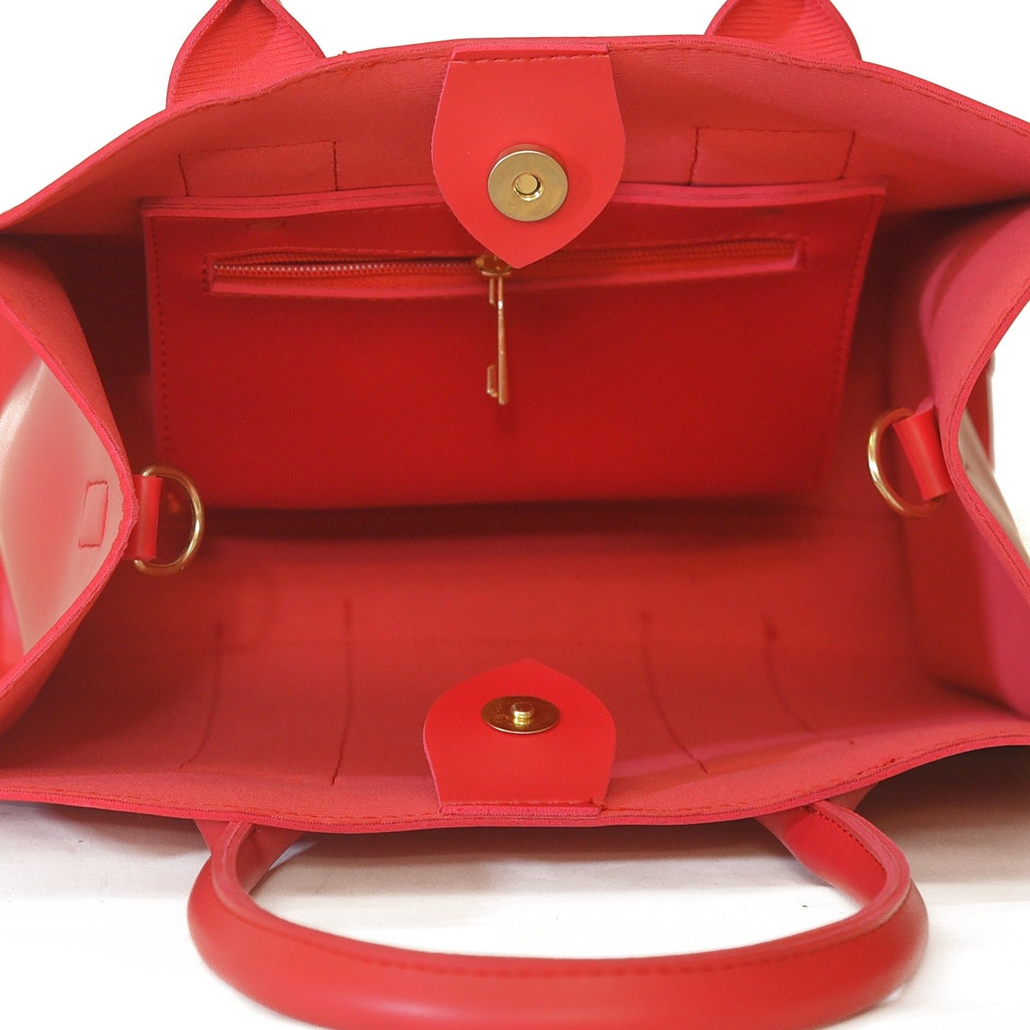 Tote ALBERTA RED 3Pcs Bagset