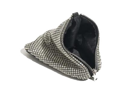 TRINANGLE DIAMOND BAG SILVER