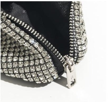 TRINANGLE DIAMOND BAG SILVER