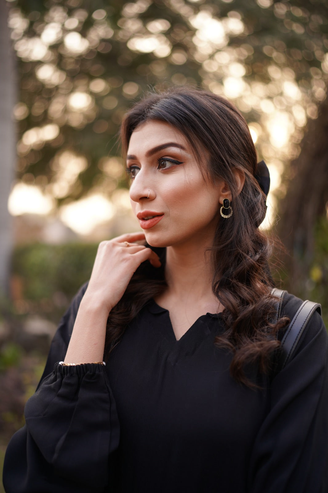 Sophia Black Chiffon