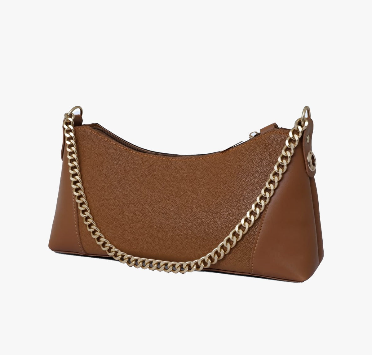 CRESCENT BROWN HANDBAG