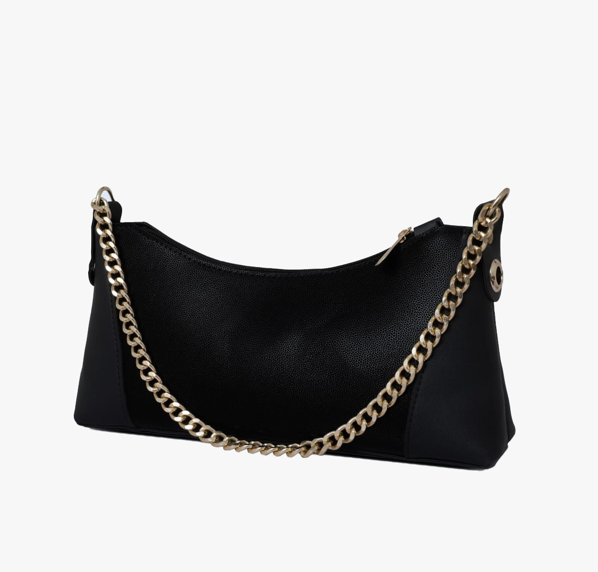 CRESCENT BLACK HANDBAG
