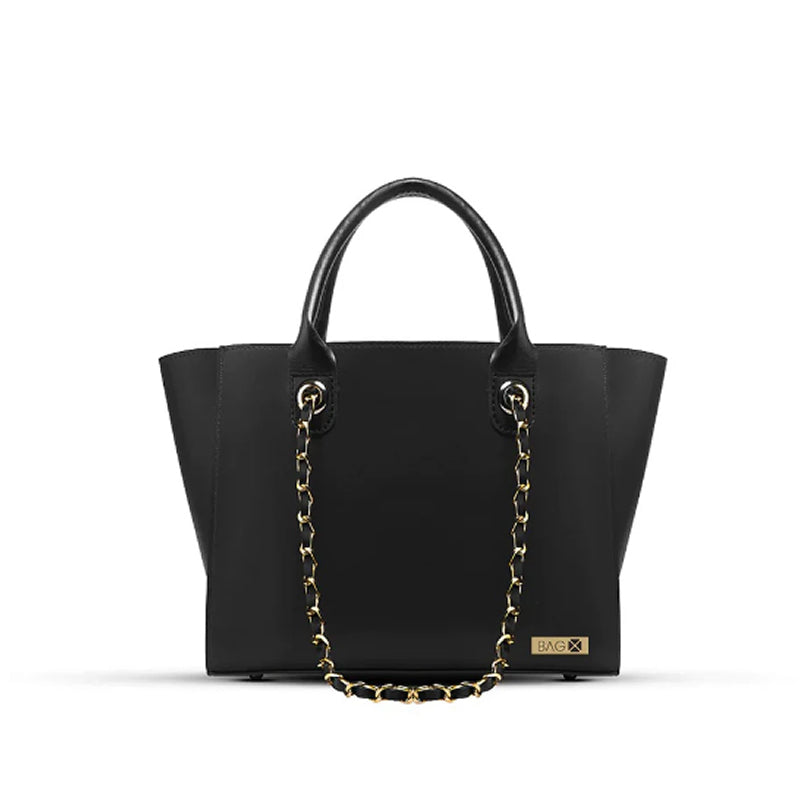 Plush Black Handbag