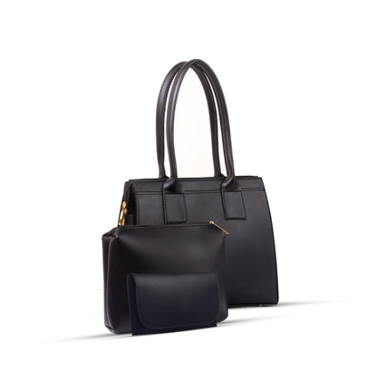 Vivan Black 3 Piece HandbBag