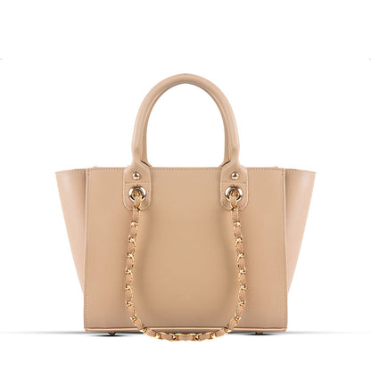 Plush Beige Handbag