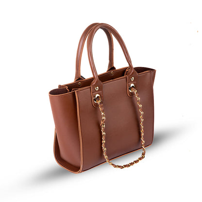 Plush Brown Handbag