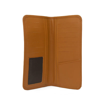 smart leather wallet brown