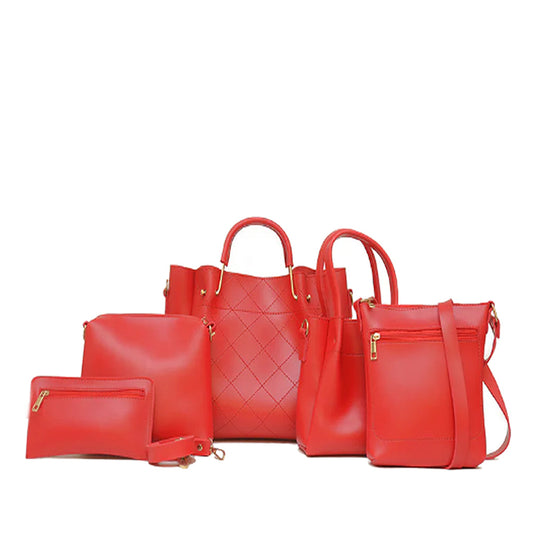 FABULOUS 5 PIECE RED BAG SET