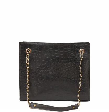 CROCODILE TOTE Black