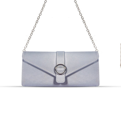 Sonata Grey suede Clutch
