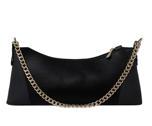 CRESCENT BLACK HANDBAG