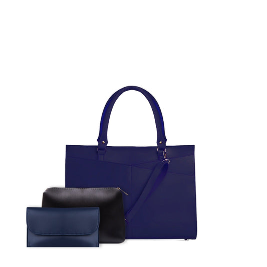 DAISY BLUE 3PCS HANDBAG SET